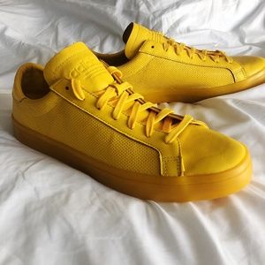 adidas Originals Court Vantage Yellow Mens Sz 12